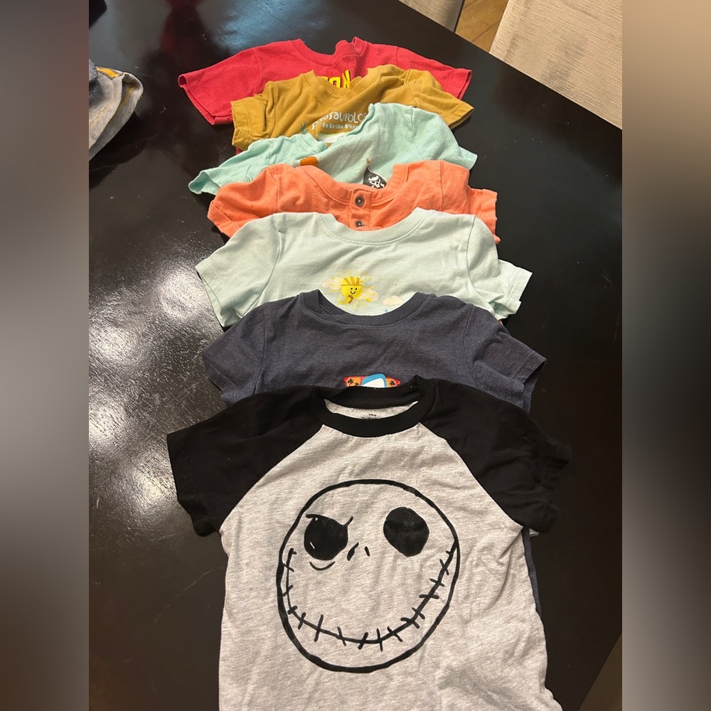 Lot of 7 Cat & Jack shirt- 3T